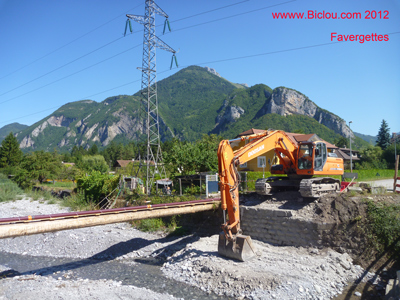 Travaux construction pont de favergettes 2012