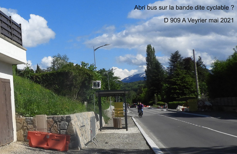 D 909 A Menthon - Veyrier : Magnifique abri-bus : Mai 2021