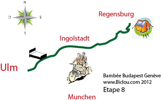 Donauradweg Regensburg Ulm