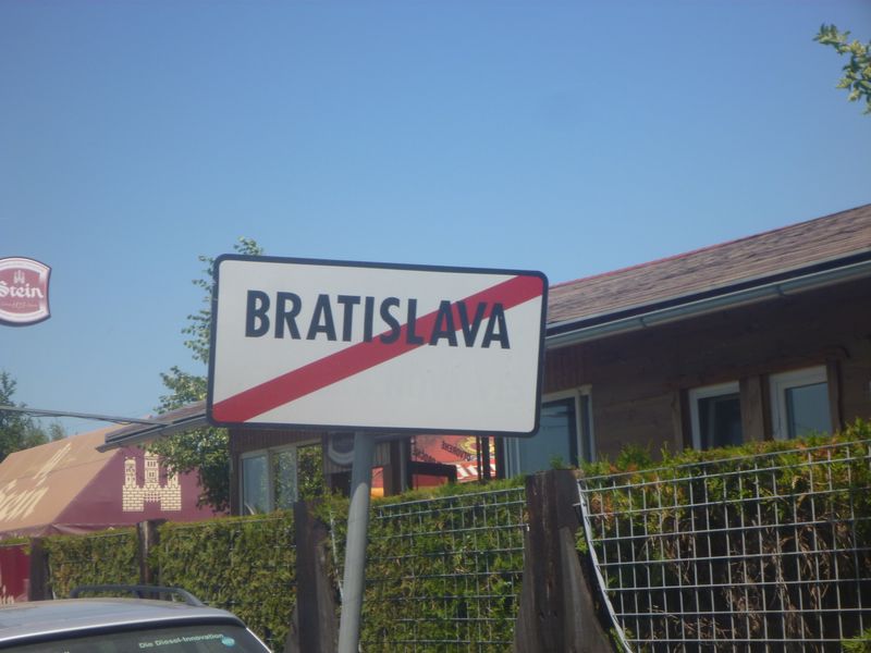 Bratislava pass sur l'euro vlo 6 en 2012