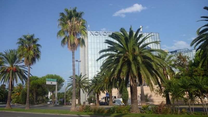Début de la promenade des anglais Nice en 2012 , niveau Novotel
