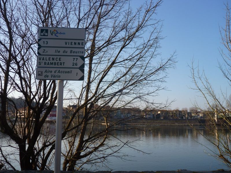 Balisage Viarhôna enfin en 2012 à Condrieu