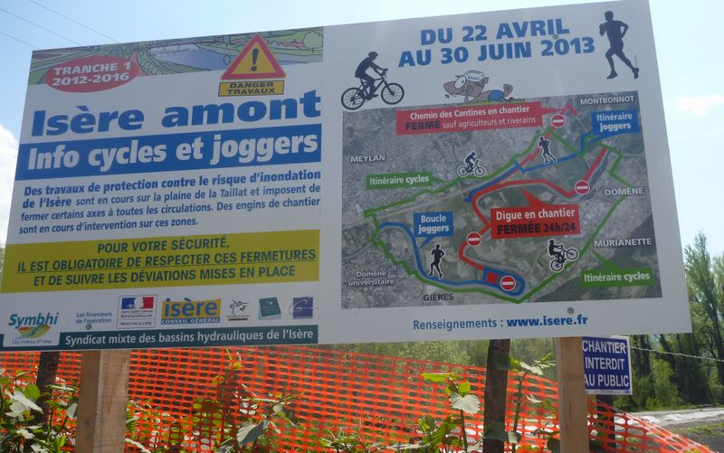 Voie verte Nord Isère fermée en 2013