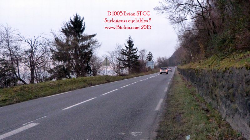 Surlageurs possibles le long de la D 1005 en Haute Savoie ?