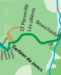 Carte-vallée-du-rhône-Gerbier-de-Jonc-a-vélo