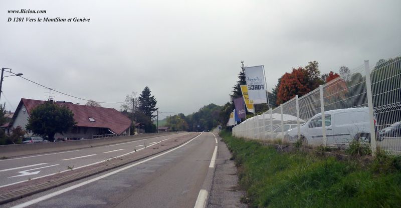 Surlageur pourrie ici sur la D1201, lieu dit Malbuisson après Cruseilles avant Mont Sion