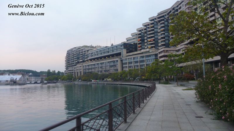 Genève, quai du Seujet ViaRhôna 2015