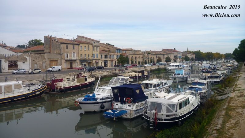 Le canal du Rhône à Sète, Beaucaire 2015