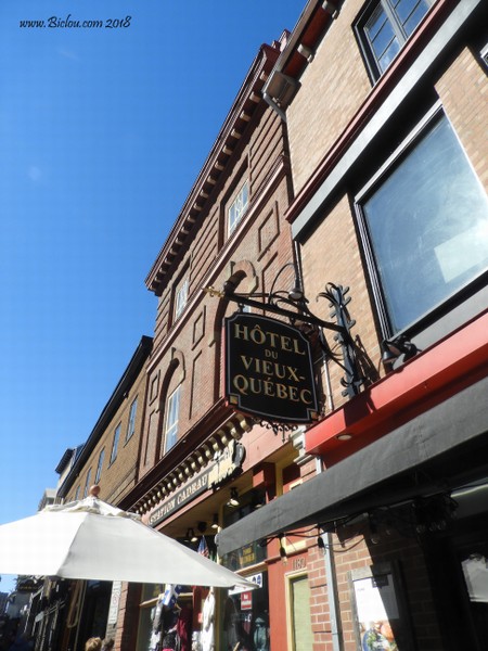 Repérage : Hôtel dans le vieux Québec, mais Je ne crois pas que Jy retournerai un jour ..