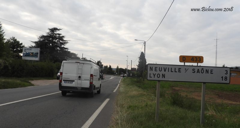 Véloroute V 50 ? optons pour le D433 vers Lyon