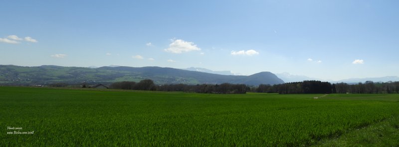 Les collines de l'avant pays haut savoyard