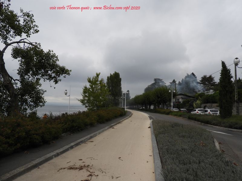 Voie verte des quais à Thonon vers Ripaille (2020)
