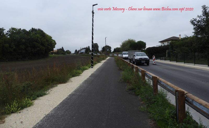 Voie verte Messery vers Chens sur Léman (2020)