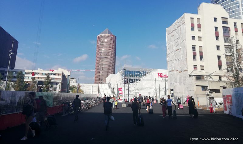 Lyon ; quartier de la Part-Dieu en 2022