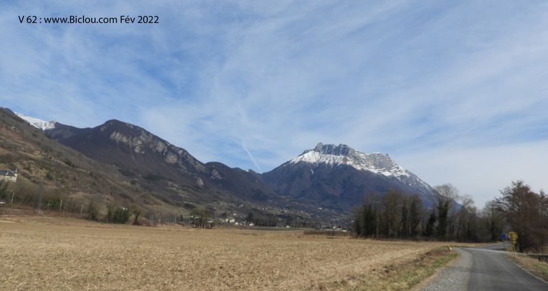 La voie V 62 en vue de l'arclusaz
