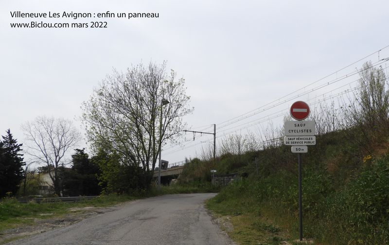 Villeneuve Les Avignon, panneau corrigé