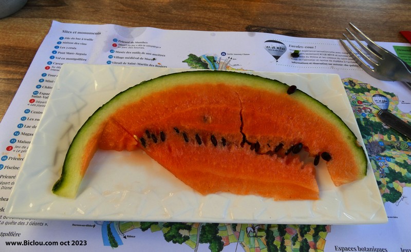 Pastèque en dessert ..
