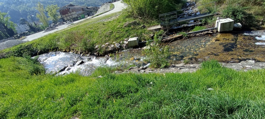 La rivière de Lancey qui alimentait les forces motrices de la papeterie