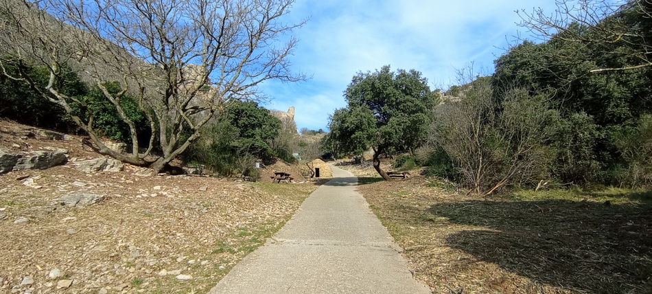 Montée à la citadelle de Mornas, pente à 22%