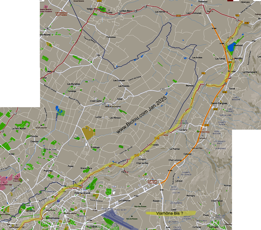carte-cheminement-cycliste-du-claudio-annemasse-machilly