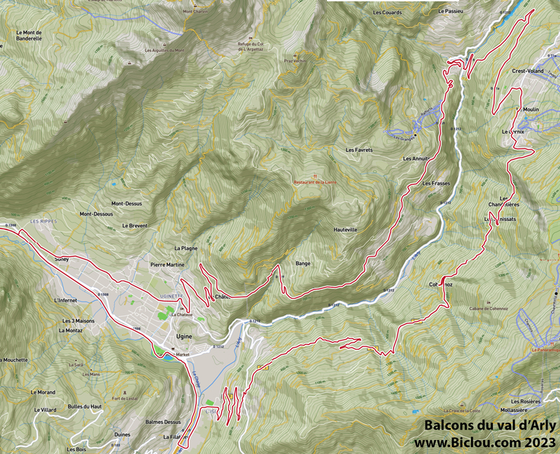 Carte-tour-val-d-arly-a-bicyclette Carte-tour-val-d-arly-a-bicyclette