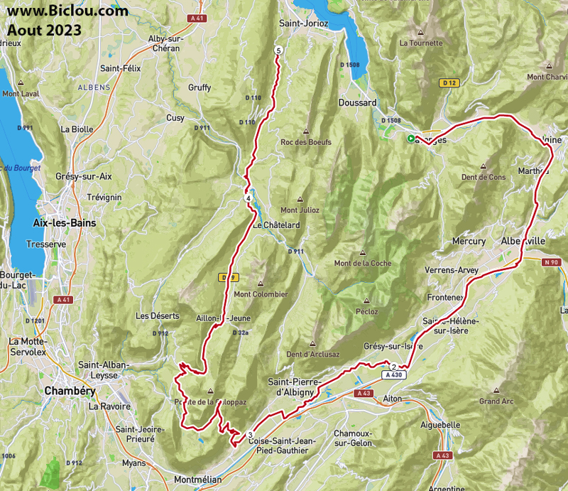 Carte-tour-bauges-Marocaz-col-pres-leschaux